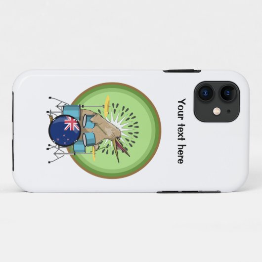 Kiwi drumt muziek uit Nieuw-Zeeland Case-Mate iPhone Case (Achterkant (horizontaal))