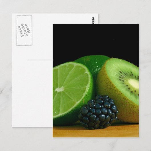 Kiwi en limoen briefkaart (Voorkant / Achterkant)