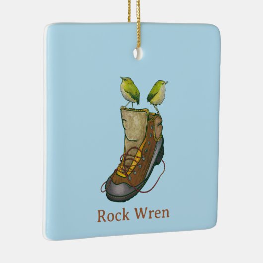 Kiwi en rock wren nz vogels keramisch ornament (Rechts)