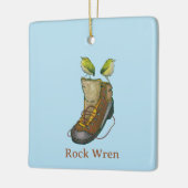 Kiwi en rock wren nz vogels keramisch ornament (Links)