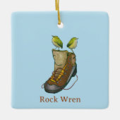 Kiwi en rock wren nz vogels keramisch ornament (Voorkant)