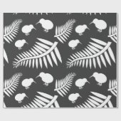 Kiwi en veerboten Nieuw-Zeeland — Verpakkingspapie Cadeaupapier (Vlak)