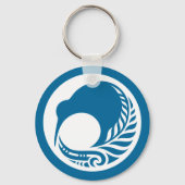 Kiwi Fern Disk Sleutelhanger (Voorkant)
