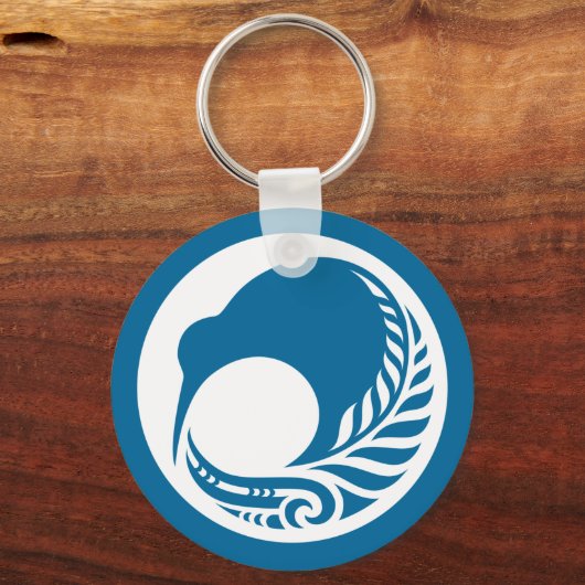 Kiwi Fern Disk Sleutelhanger (Voorkant)