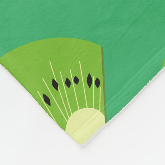 Kiwi Fleece Deken (Hoek)