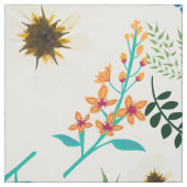 Kiwi Flora Stof (Swatch)