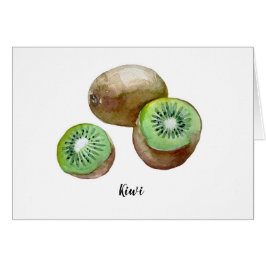 Kiwi fruit aquarel decoratie.