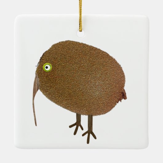 Kiwi Fruit Bird Ornament (Achterkant)