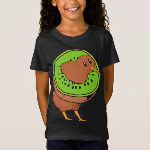 Kiwi Fruit Bird Pun Cute Kiwi Bird T-shirt