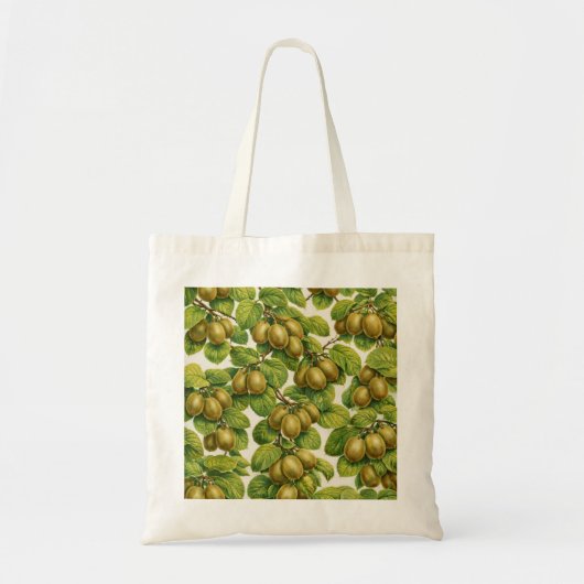 Kiwi Fruit Botanisch Patroon Tote Bag (Voorkant)