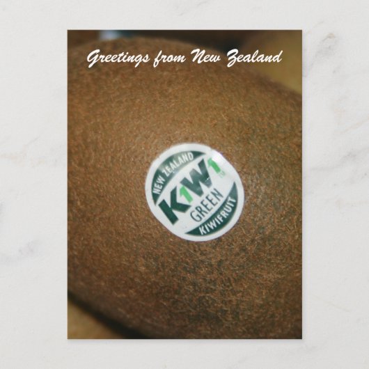 kiwi fruit briefkaart (Voorkant)