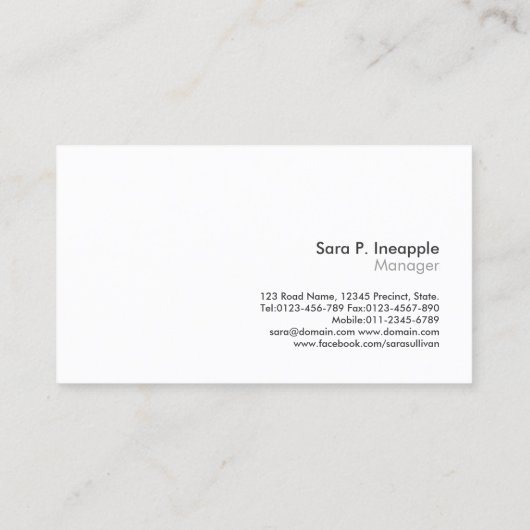 Kiwi Fruit Closeup Groothandel Visitekaartje (Achterkant)