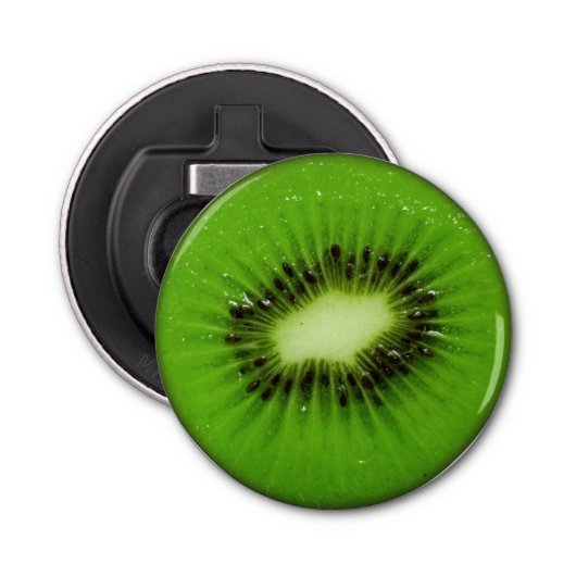 Kiwi Fruit Fresh Slice Button Flesopener (Voorkant)