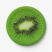 Kiwi Fruit Fresh Slice Papieren Bordje (Voorkant)