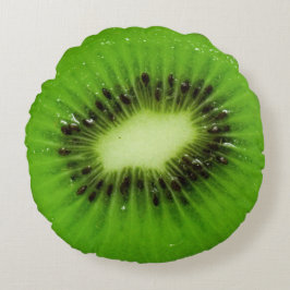 Kiwi Fruit Fresh Slice Rond Kussen