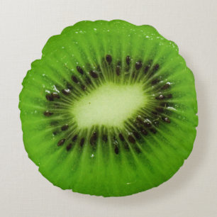 Kiwi Fruit Fresh Slice Rond Kussen