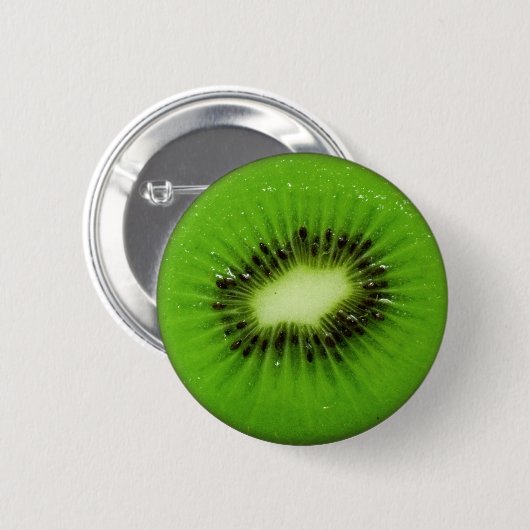 Kiwi Fruit Fresh Slice Ronde Button 5,7 Cm (Voorkant /achterkant)
