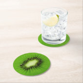 Kiwi Fruit Fresh Slice Ronde Kartonnen Onderzetter (Insitu)