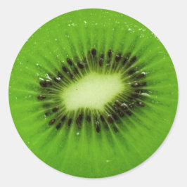 Kiwi Fruit Fresh Slice Ronde Sticker