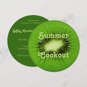 Kiwi Fruit Fresh Slice Summer Cookout Kaart