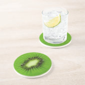 Kiwi Fruit Fresh Slice Zandsteen Onderzetter (Zijkant)