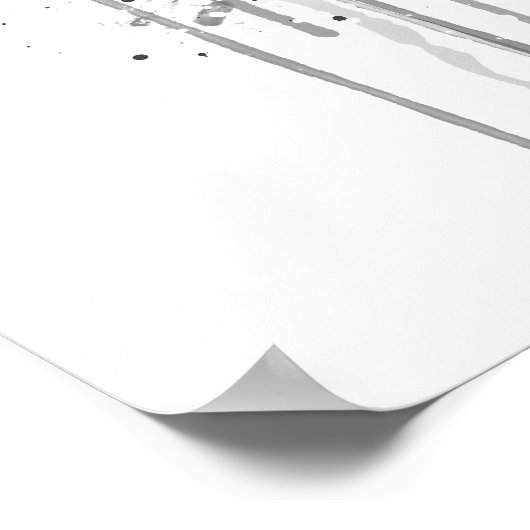 Kiwi Fruit Grey Poster (Hoek)