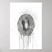 Kiwi Fruit Grey Poster (Voorkant)