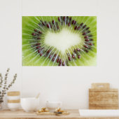 Kiwi Fruit Inside Poster (Keuken)
