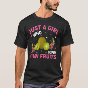 Kiwi Fruit is een meisje dat van Kiwi's vruchten h T-shirt