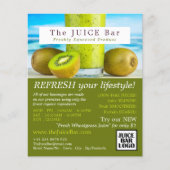 Kiwi Fruit, Juice Bar Advertising Flyer (Voorkant)