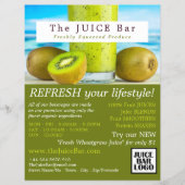Kiwi Fruit, Juicebar Reclamefolder Flyer (Voorkant)