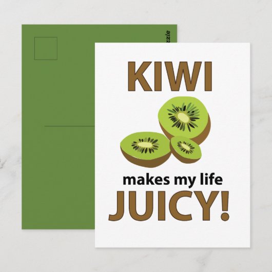 Kiwi Fruit Liefhebber Briefkaart (Voorkant / Achterkant)