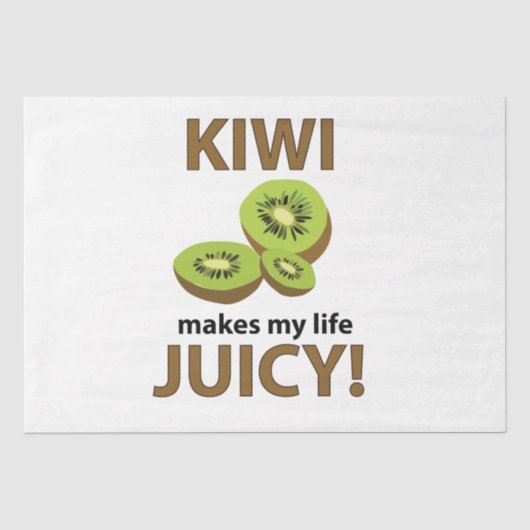 Kiwi Fruit Liefhebber Kiwi Tissuepapier (Voorkant)