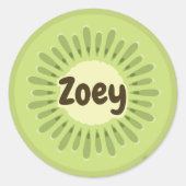 Kiwi Fruit Name Label