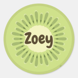 Kiwi Fruit Name Label