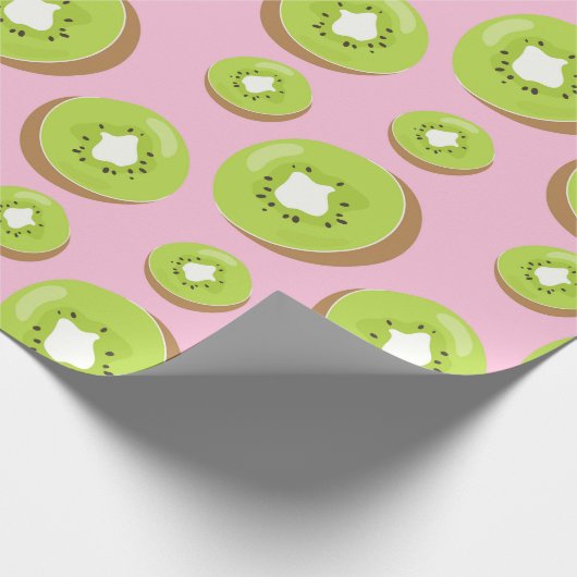 Kiwi Fruit Pattern Wrapping Paper Cadeaupapier (Hoek)