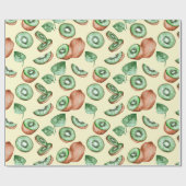 Kiwi Fruit Pattern Wrapping Paper Cadeaupapier (Vlak)