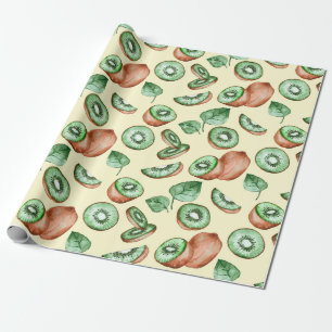 Kiwi Fruit Pattern Wrapping Paper Cadeaupapier