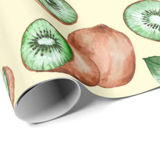Kiwi Fruit Pattern Wrapping Paper Cadeaupapier (Rol Hoek)