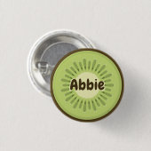 Kiwi Fruit Slice Ronde Button 3,2 Cm (Voorkant /achterkant)