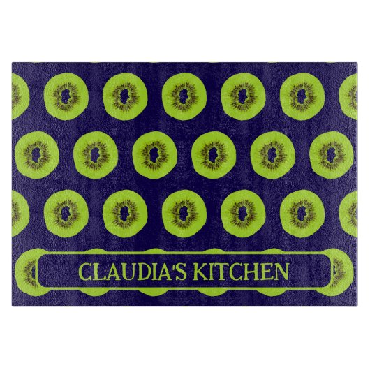 Kiwi Fruit Slices Patroon keuken Snijplank (Voorkant)