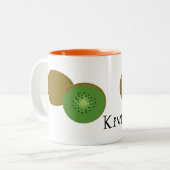 Kiwi Fruit Tweekleurige Koffiemok (Voorkant links)