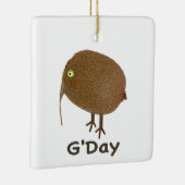 Kiwi Fruit Vogel G'Day Ornament (Rechts)