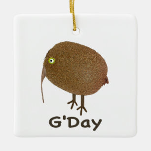 Kiwi Fruit Vogel G'Day Ornament