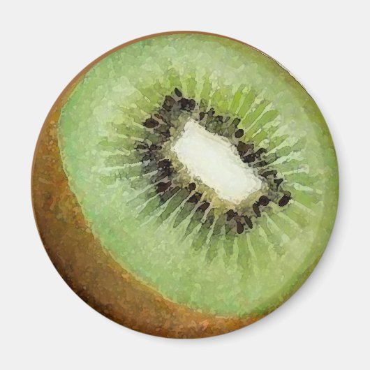 Kiwi Fruit Waterverf - Magnet (Voorkant)
