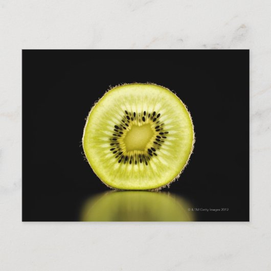 Kiwi, Fruit, Zwarte achtergrond Briefkaart (Voorkant)