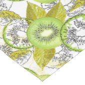 Kiwi, fruitig, groen en wit, vers korte tafelloper (Hoek)