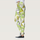Kiwi, fruitig, groen en wit, vers, sappig, wit leggings (Links)