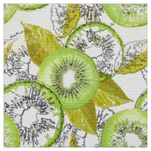 Kiwi, fruitig, groen en wit, vers, sappig, wit stof