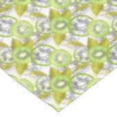 Kiwi, fruitig, groen en wit, vers tafelkleed (Gekanteld)